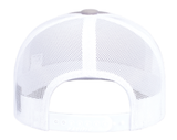 Mid-Profile Trucker Cap - Silver/White - Snapback - Colorado Bigfoot Ski Forest